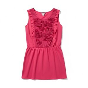 Esley Bold Pink floral mini dress size L
